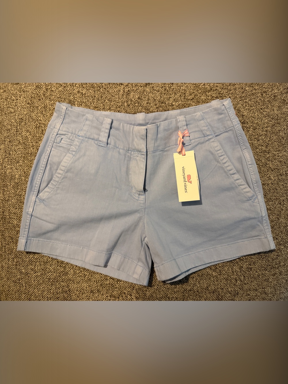 Vineyard Vines Light Blue Women's Shorts. 3.5”